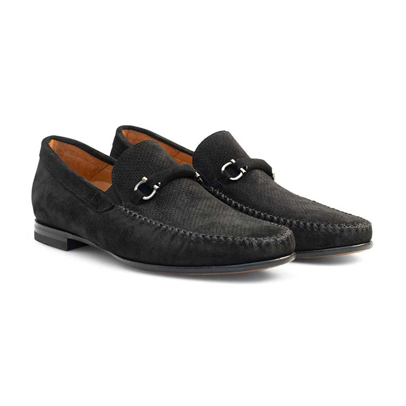 Mezlan 17304 Suede Venetian Mocassin Black