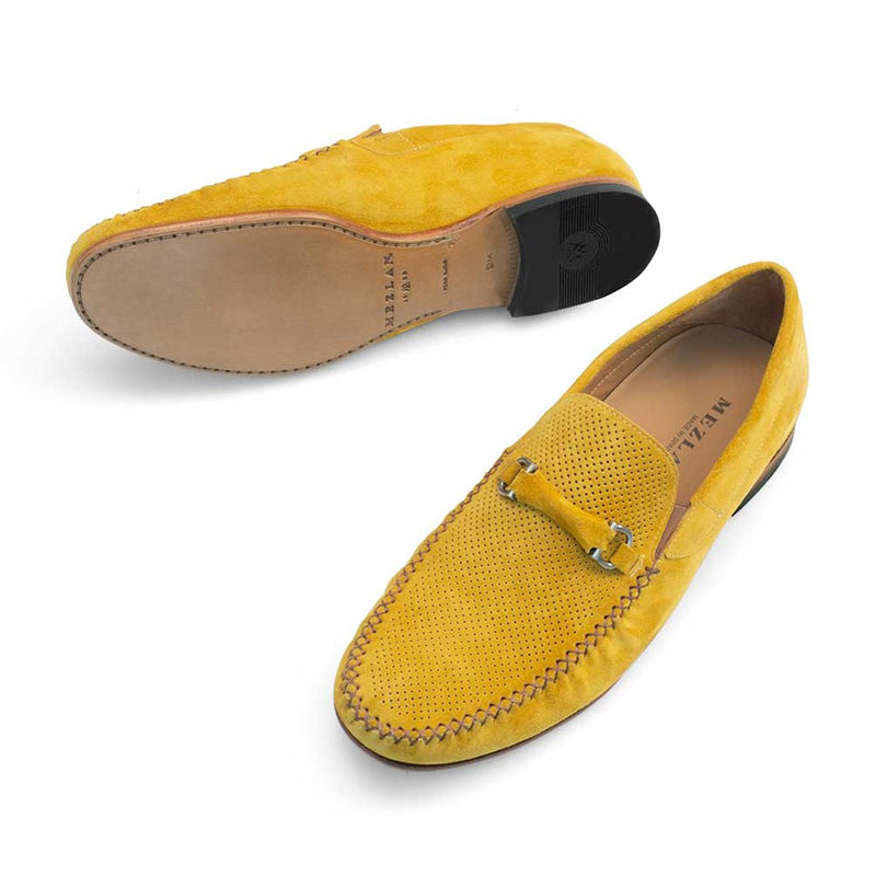 Mezlan 17304 Suede Venetian Mocassin Mustard