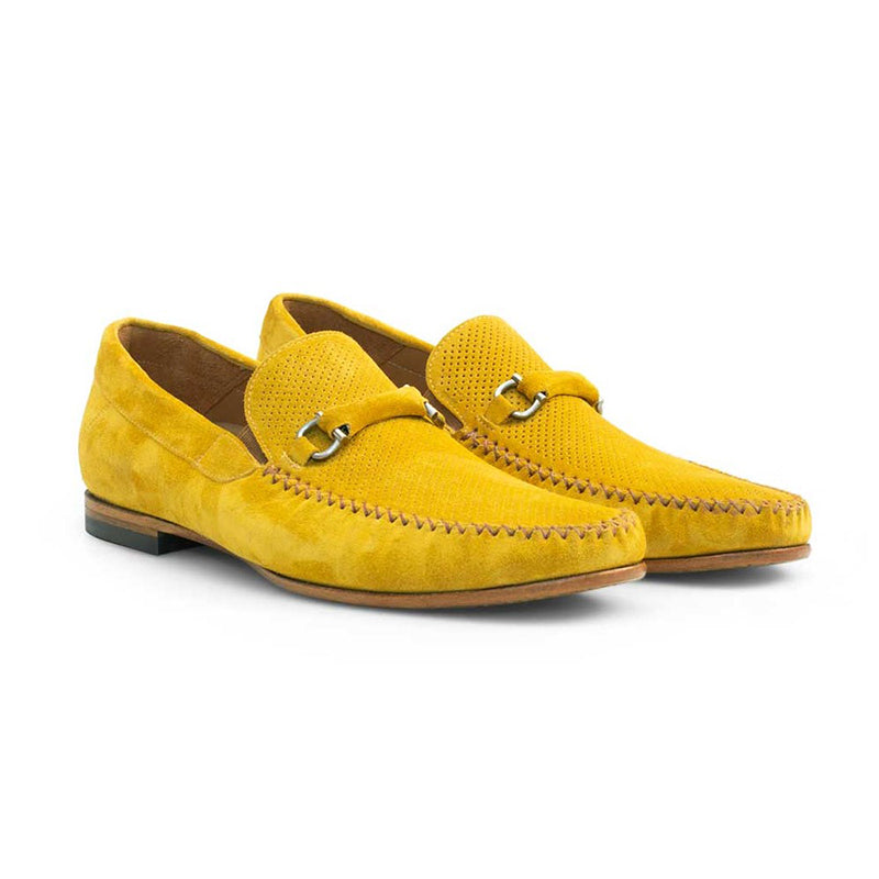 Mezlan 17304 Suede Venetian Mocassin Mustard