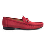Mezlan 17308 Suede Moccasin Red