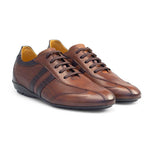 Mezlan 18415 Calfskin Sneakers Cognac / Dark Brown