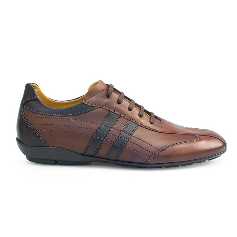 Mezlan 18415 Calfskin Sneakers Cognac / Dark Brown