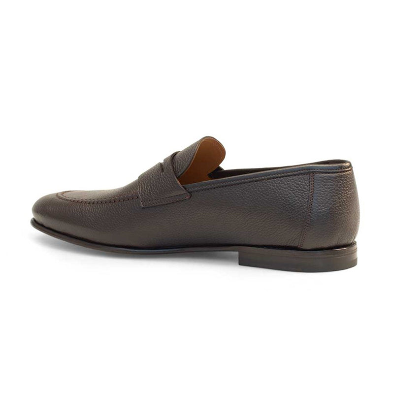 Mezlan 19564 Calfskin Penny Loafer Dark Brown