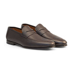 Mezlan 19564 Calfskin Penny Loafer Dark Brown