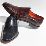 Mezlan Exclusive - 3888C Crocodile Loafers Blue