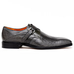 Mezlan 4566-L Lizard Monk Strap Gray (Exclusive)