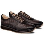 Mezlan 4656F Caiman Crocodile Sneakers Taupe / Brown EXCLUSIVE