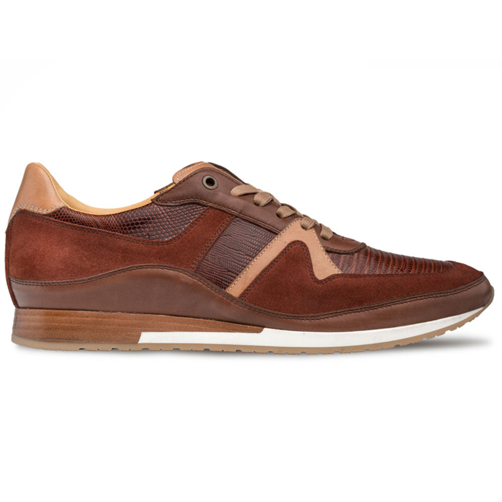 Mezlan A802 Lizard & Suede Sneaker Brown