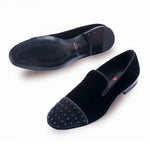 Mezlan Abel Velvet / Suede Shoes Black