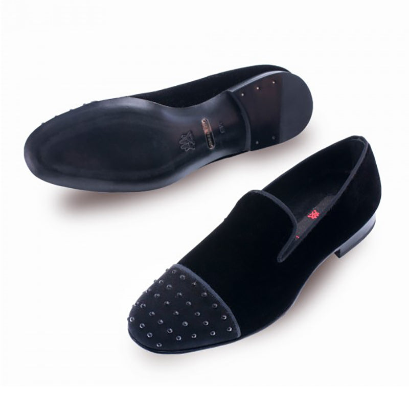 Mezlan Abel Velvet / Suede Shoes Black