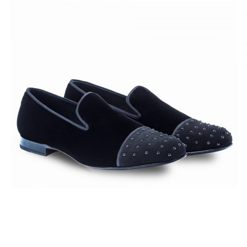 Mezlan Abel Velvet / Suede Shoes Black
