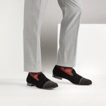 Mezlan Abel Velvet / Suede Shoes Black
