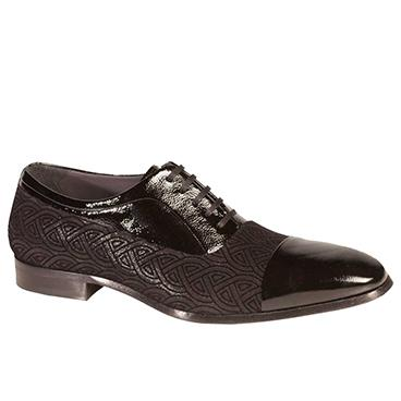 Mezlan Aberdeen Embossed Suede Cap Toe Formal Shoes