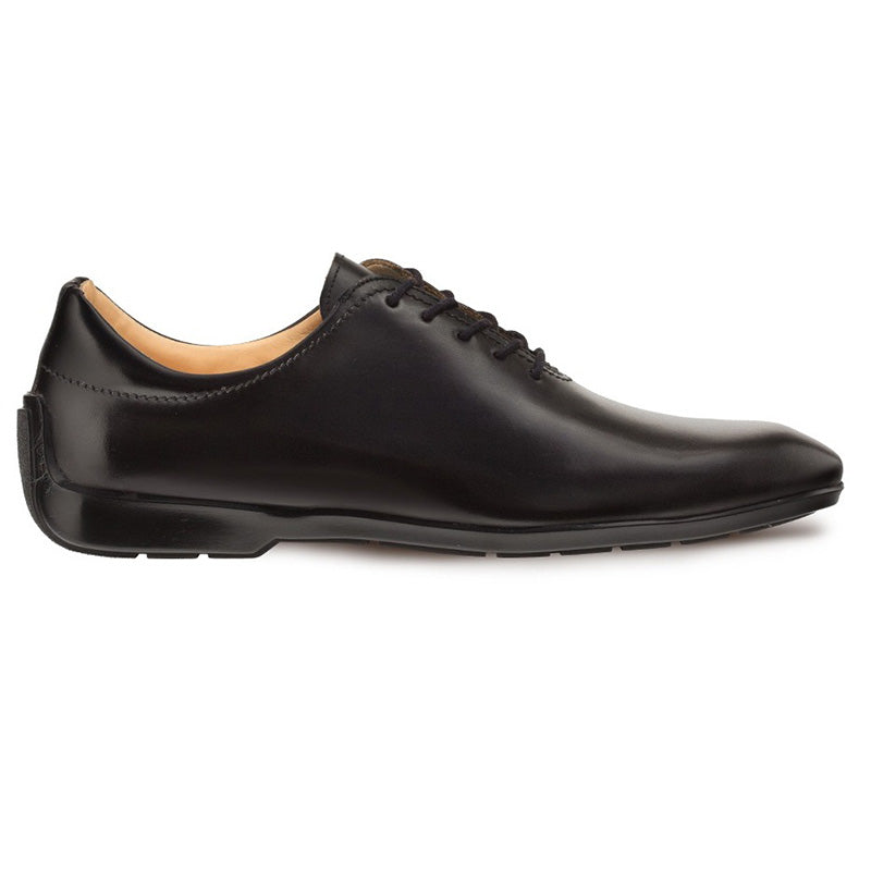 Mezlan Achilles Calfskin Lace-up Shoes Black