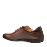 Mezlan Achilles Calfskin Lace-up Shoes Brown
