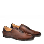 Mezlan Achilles Calfskin Lace-up Shoes Brown
