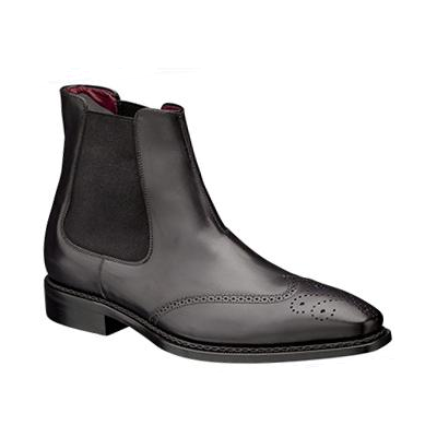 Mezlan Adriano Wing Tip Side Gore Boots Graphite
