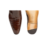 Mezlan Agra Alligator Double Monk Strap Shoes Sport