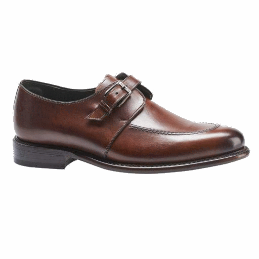 Mezlan Aguilar Monk Strap Shoes Cognac