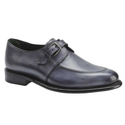 Mezlan Aguilar Monk Strap Shoes Gray