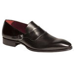 Mezlan Alari Monk Strap Shoes Black