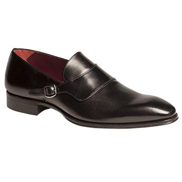 Mezlan Alari Monk Strap Shoes Black