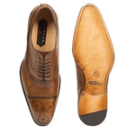 Mezlan Alcala Cap Toe Bal Oxfords Cognac