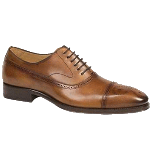 Mezlan Alcala Cap Toe Bal Oxfords Cognac
