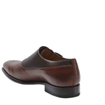 Mezlan Algar Monk Strap Shoes Cognac / Dark Brown