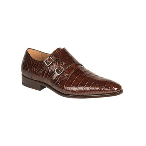 Mezlan Agra Alligator Double Monk Strap Shoes Sport