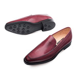 Mezlan Alton Calfskin Shoes Burgundy