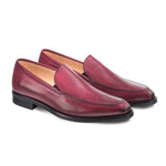 Mezlan Alton Calfskin Shoes Burgundy