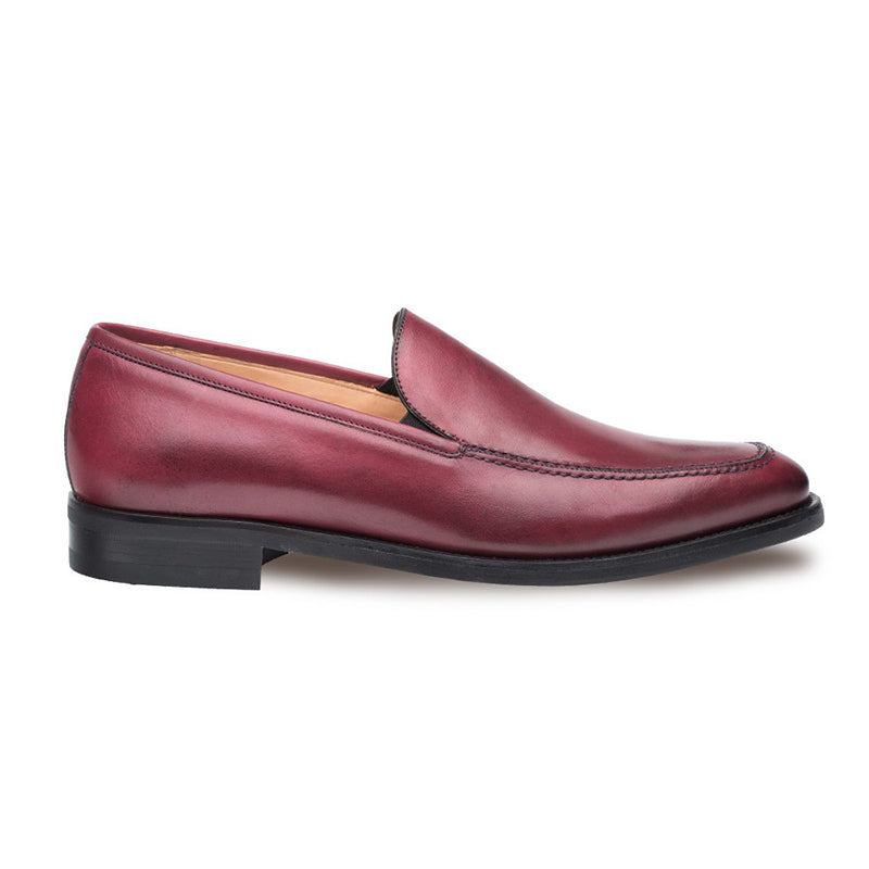 Mezlan Alton Calfskin Shoes Burgundy