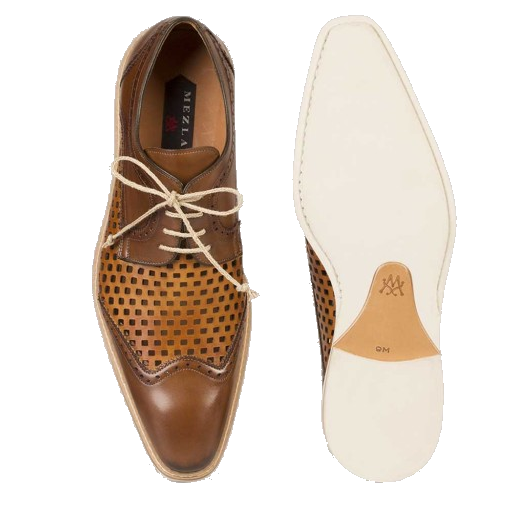 Mezlan Alvarez Perforated Sport Shoes Cognac