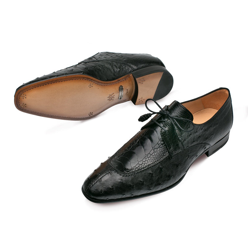 Mezlan Amadeus Ostrich Shoes Black