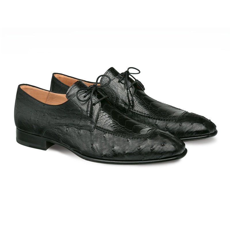 Mezlan Amadeus Ostrich Shoes Black