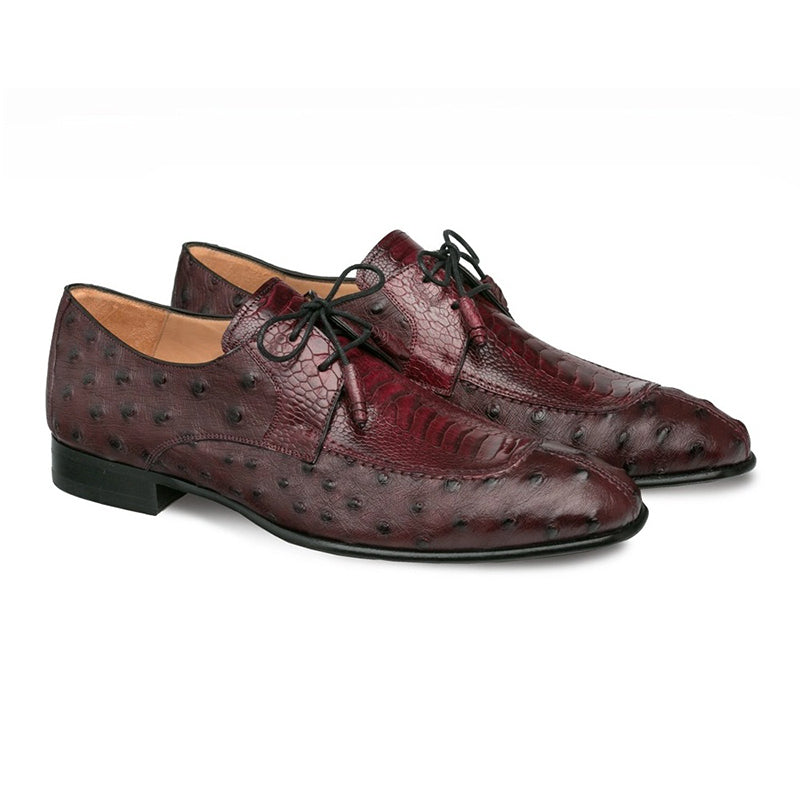Mezlan Amadeus Ostrich Shoes Burgundy