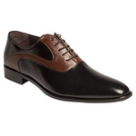 Mezlan Amaral Calfskin Two Tone Oxford Black / Brown