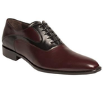 Mezlan Amaral Calfskin Two Tone Oxford Burgundy / Black