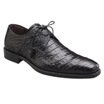 Mezlan Crocodile Lace Up Shoes Black