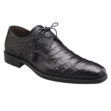 Mezlan Crocodile Lace Up Shoes Black