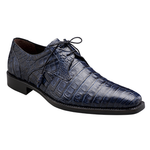 Mezlan Crocodile Lace Up Shoes Blue