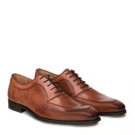 Mezlan Andres Calfskin Oxfords Cognac