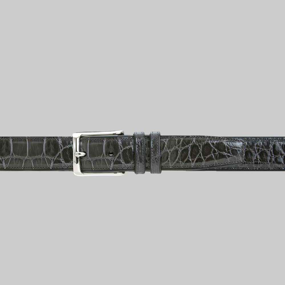 Mezlan Alligator Belt Grey (AO7907)