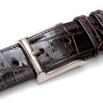 Mezlan AO7907 Genuine Alligator Belt Dark Brown