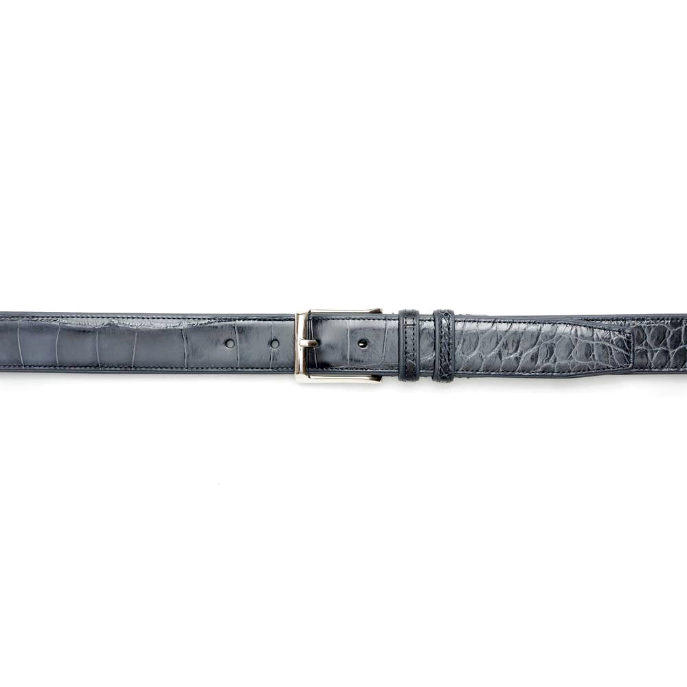 Mezlan Genuine Alligator Belt Gray (AO7907)
