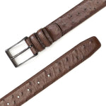 Mezlan Ostrich Quill Belt Tabac (AO8146 )