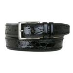 Mezlan AO8597C Genuine Crocodile Belt Black