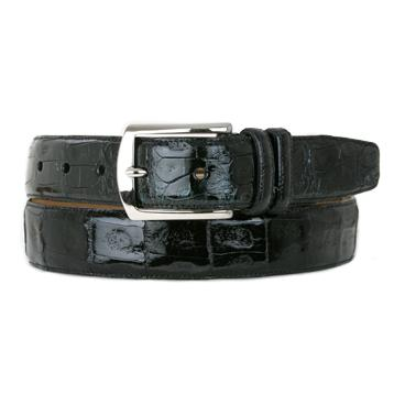 Mezlan AO8603 Genuine Crocodile Belt Black