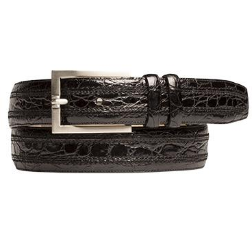Mezlan AO9655 Crocodile Belt Black